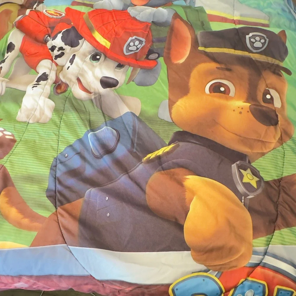 Paw Patrol Comforter Multi-Color Reversible Twin Bedding Chase Marshall Rubble